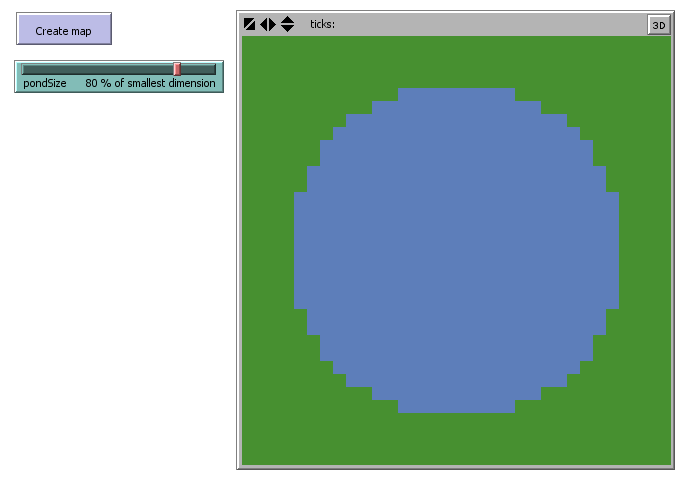 Step 2 interface in NetLogo