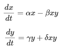 Lotka-Volterra predator-prey model